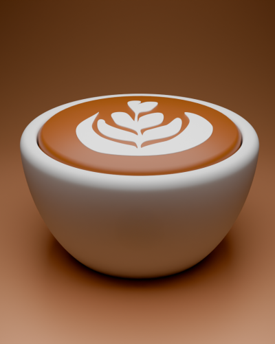 Latte puodelis